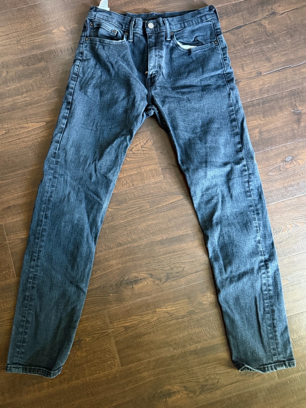 Levi's Men's Slim Straight Jeans in Washed Black